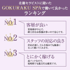 メンズエステ求人店舗：GOKURAKU SPA｜歌舞伎町・西新宿・新宿御苑・東京都のメンズエステ求人の店長写メ日記画像　【当店自慢の待遇についてご紹介♪】
