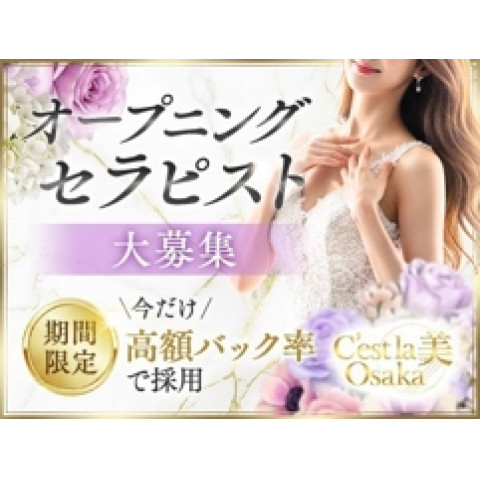 メンズエステ求人店舗：C’est la 美 Osaka｜天王寺・谷九・寺田町・大阪府のメンズエステ求人の店長写メ日記　【新しく始まるお店で安心して働ける環境を探している方へ】画像1