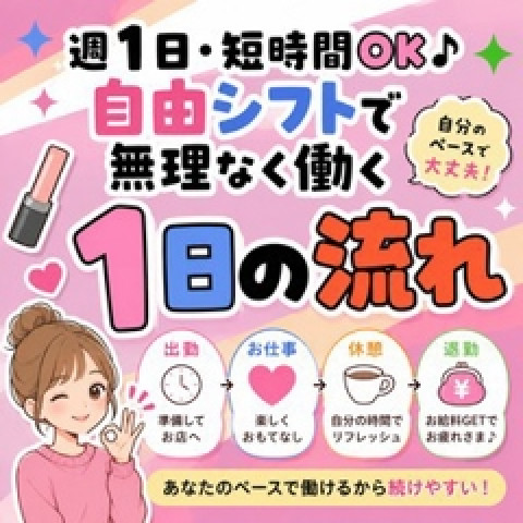 メンズエステ求人店舗:NERIA|梅田・北新地・中崎町・大阪府のメンズエステ求人の店長写メ日記 週1日・短時間OK♪自由シフトで無理なく働く1日の流れ画像1