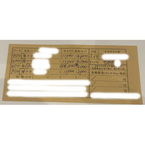 メンズエステ求人店舗:Aroma Jewels|歌舞伎町・西新宿・新宿御苑・東京都のメンズエステ求人の店長写メ日記 給与封筒紹介 #5画像1