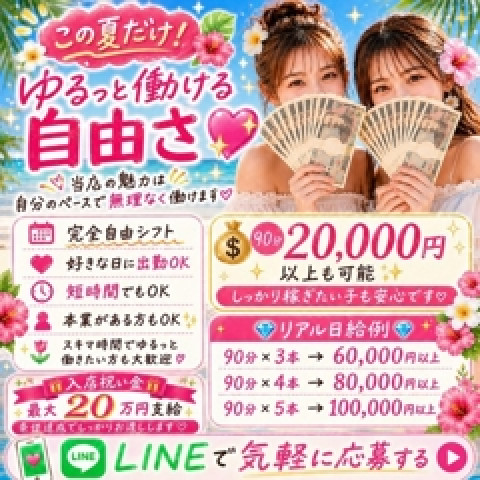 メンズエステ求人店舗：Cheline｜梅田・北新地・中崎町・大阪府のメンズエステ求人の店長写メ日記　この夏だけ！ 画像1