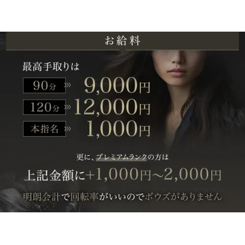 ヒルガオ｜十三・西中島・新大阪・大阪府のメンズエステ求人のお給料について画像