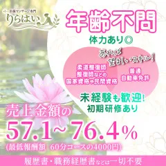 オススメメンズエステ求人店舗：りらはい 福島店｜福島市・二本松・伊達・福島県のメンズエステ求人の画像